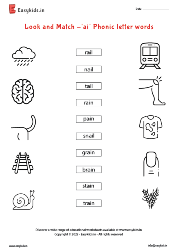 Look and Match ai Phonic letter words