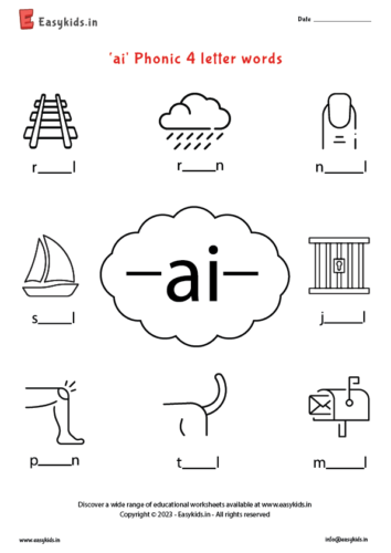 ai Phonic 4 letter words