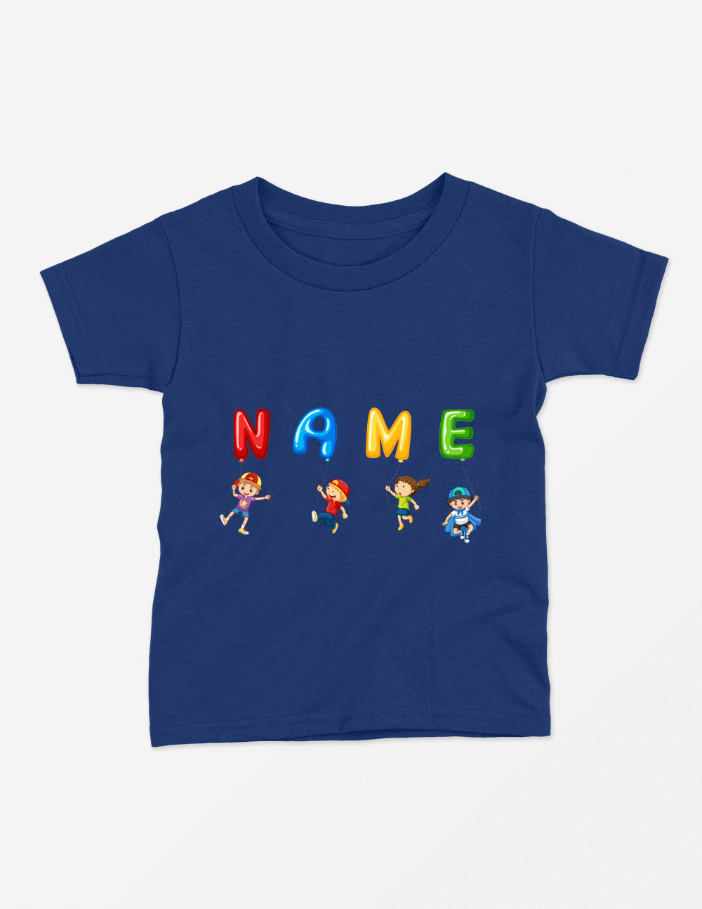 Custom Name navy blue tshirt