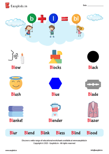 bl words worksheet