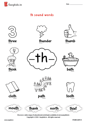 soft th sound words – sounds with th